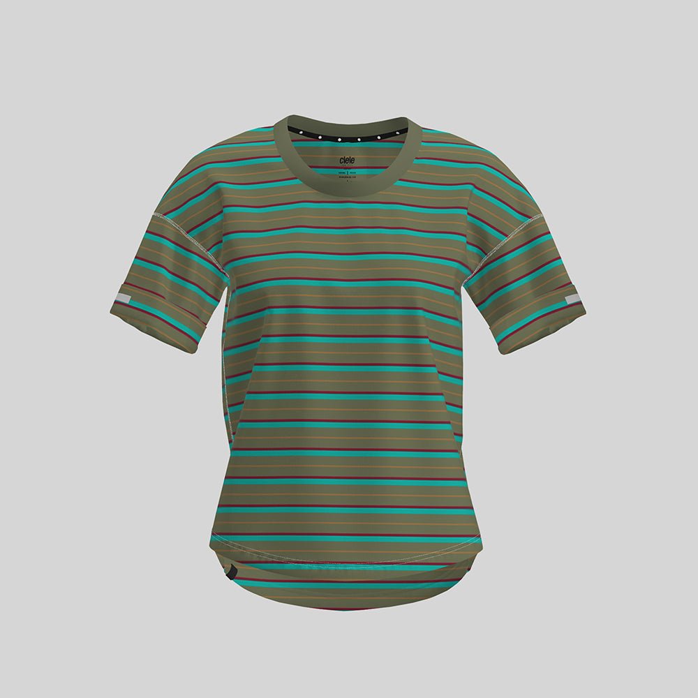 Ciele W WNSBTShirt - Decade Stripe Boreal - Macs Outdoor Co