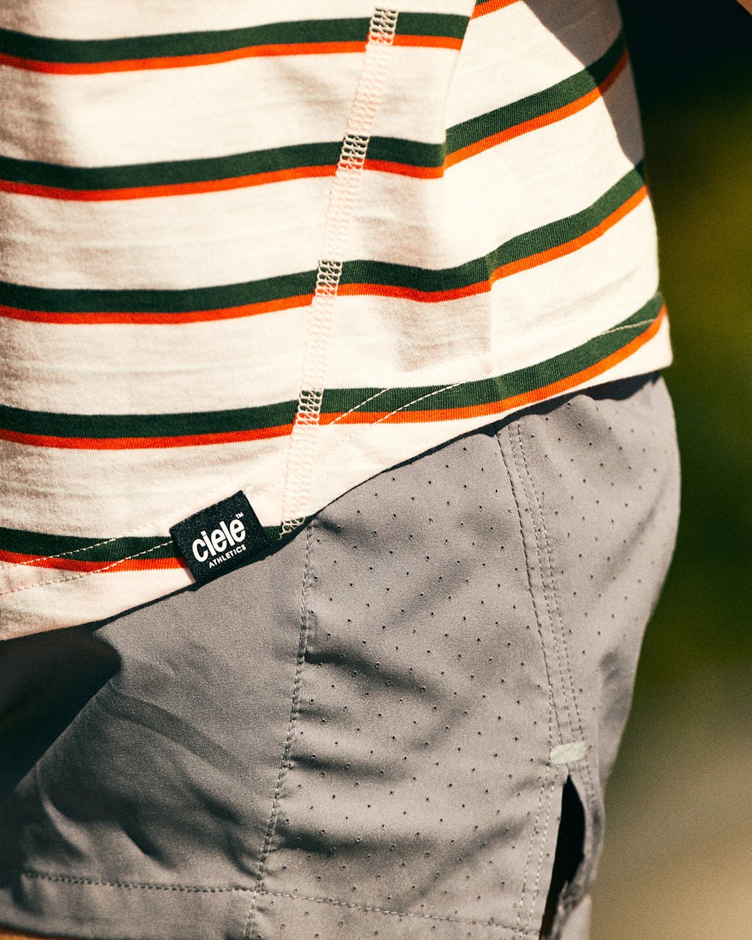 Ciele W WNSBTShirt - Decade Stripe Khan - Macs Outdoor Co