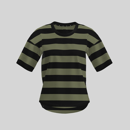 Ciele W WNSBTShirt - Stripe Olivebars - Macs Outdoor Co